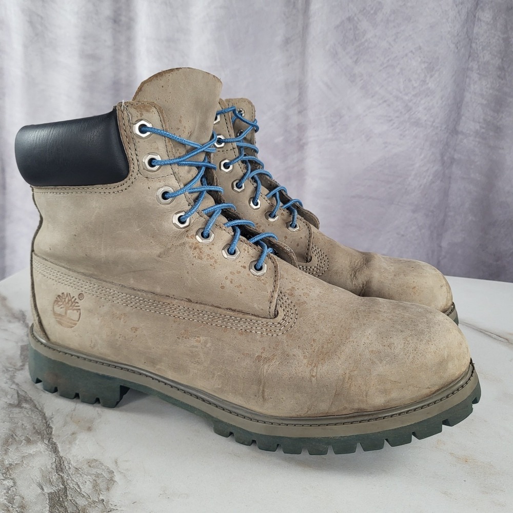 Timberland Men's Size 12 M Premium Nubuck Gray